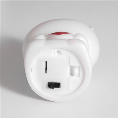 Фигурка светящаяся RISALUX «Зайчик с сердцем», 2 Вт, LED-ночник, LR44, белый, 4×4×8.5 см