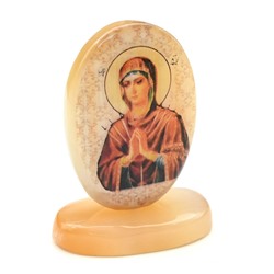 Икона из селенита "Семистрельная 2" на подставке, 45*25*65мм