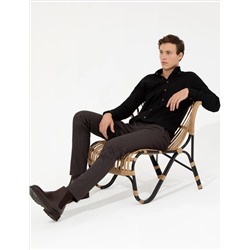 Brown Slim Fit Canvas Bloys