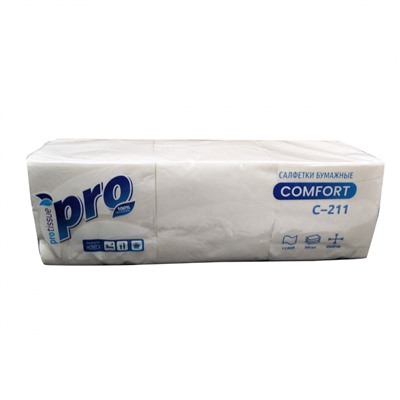 Бумажные салфетки Protissue 23х23см 1 слой, 500 шт.
