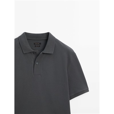 Polo piqué microestructura algodón