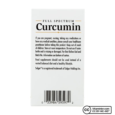 Solgar Full Spectrum Curcumin 185x 30 Softgel