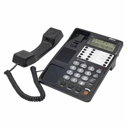 Телефон RITMIX RT-495 black, АОН, спикерфон, память 60 номеров, тональный/импульсный режим, черный, 80002152