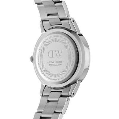 Reloj de cuarzo de acero Iconic Link - Plateado