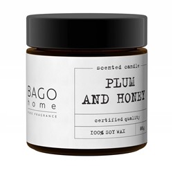 Слива и мед BAGO home ароматическая свеча 88 г