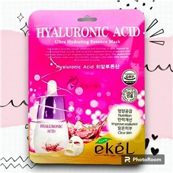 [EKEL] Маска тканевая с гиалуроновой кислотой HYALURONIC ACID Ultra Hydrating Essence Mask, 25 мл
