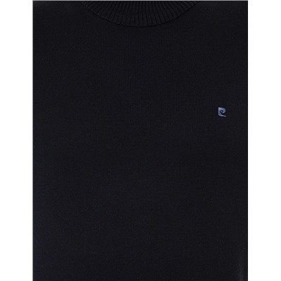 Navy Blue Slim Fit Half Fisherman воротник базовый трикотажный свитер
