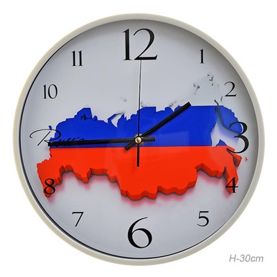 Часы настенные Россия 30 см / 2016-4 /уп 20/