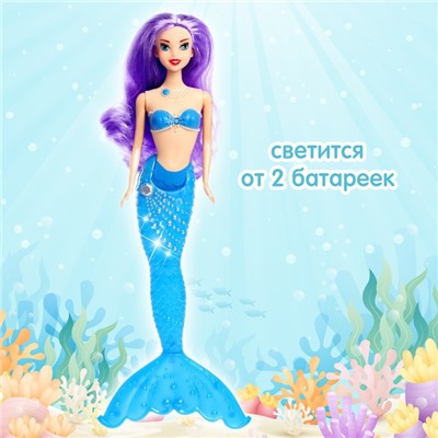 Кукла сказочная «Русалочка» со светом, МИКС