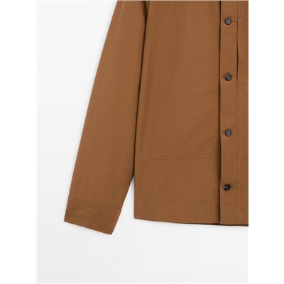 Sobrecamisa popelín bolsillo pecho