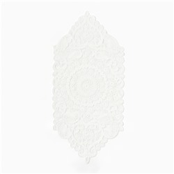 Дорожка на стол Этель ажурная, белая, 40×90 см, 100%п/э