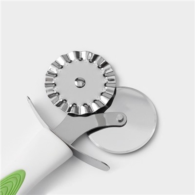 Нож для пиццы и теста Доляна Style, 18,5 см, ручка soft - touch, цвет МИКС