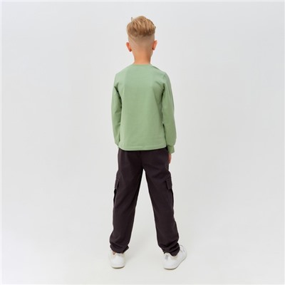 Брюки для мальчика MINAKU: Casual collection цвет коричневый, рост 134