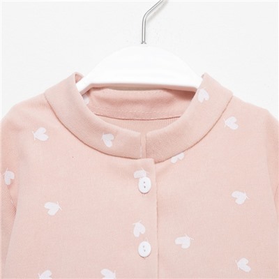 Платье детское KAFTAN "Сердечки", р. 30 (98-104), розовый