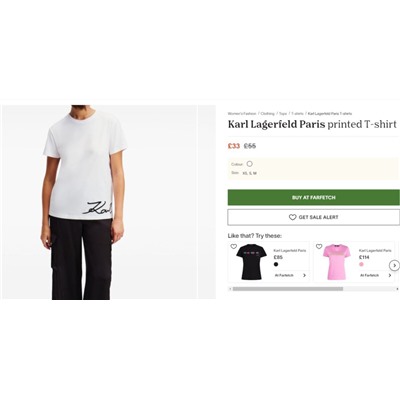 Повседневная футболка трехмерная вышивка   KARL LAGERFEL*D ОРИГИНАЛ!