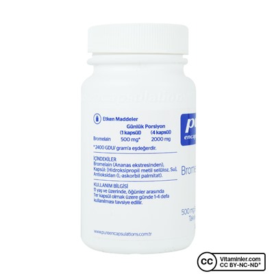Pure Encapsulations Бромелайн 2400 30 капсул