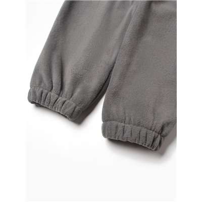 Костюм флисовый (худи и брюки) детский MINAKU: Fleece Soft, цвет серый, рост 128 см