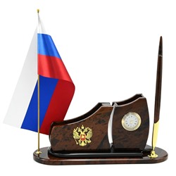 Настольный набор из обсидиана "Элегия" 280*90*130мм