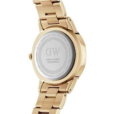 Reloj de cuarzo de acero y chapado en oro amarillo Iconic Link