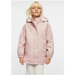 Abrigo impermeable capucha -  Niña | MANGO OUTLET España