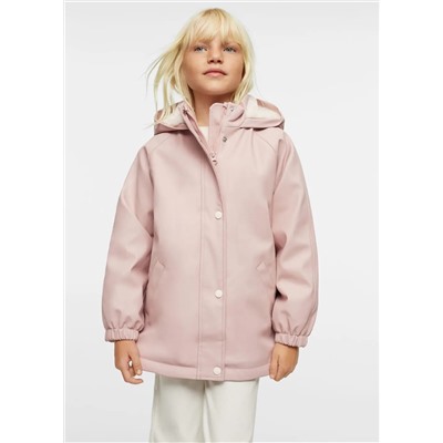 Abrigo impermeable capucha -  Niña | MANGO OUTLET España