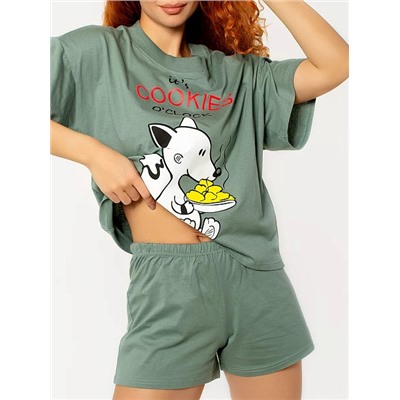 Женский костюм "Сюжет" арт. к1266тх / Хаки