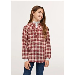 Camisa estampado cuadros -  Niña | MANGO OUTLET España