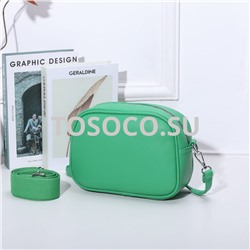 8827 green сумка экокожа 18х21х8