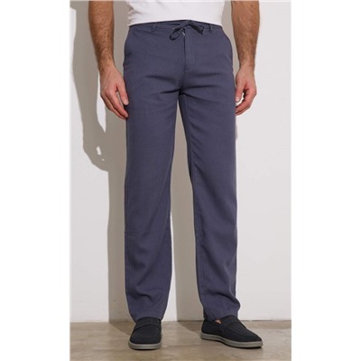 Брюки лен F111-0855 deep grey