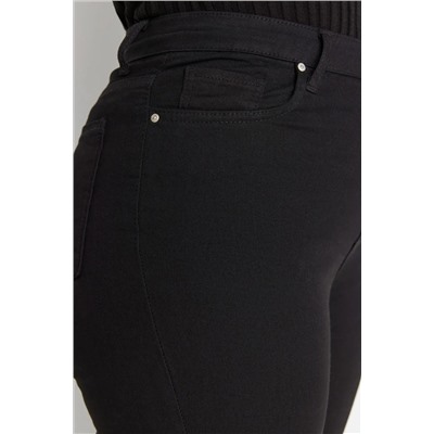 Failless Black High -талия гибкие джинсы скинни tbbaw23cj00061