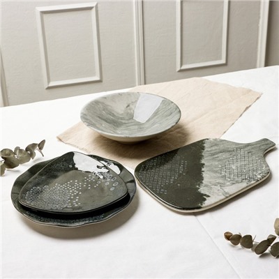 Тарелка керамическая «Стоун», 18×18 см, Dolce Ceramo