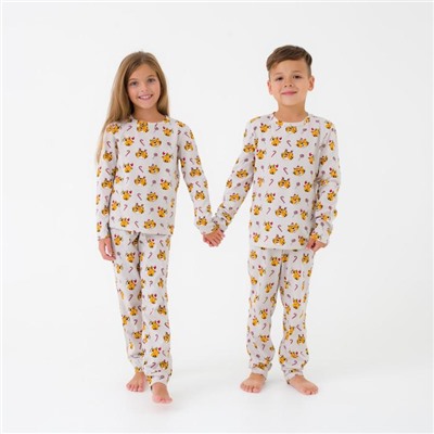 Пижама детская новогодняя KAFTAN Happy Holidays, размер 30 (98-104 см)