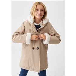 Abrigo interior pelo -  Niña | MANGO OUTLET España