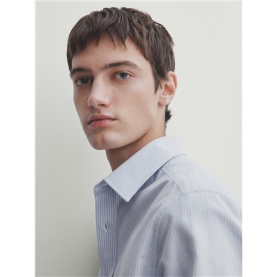 Camisa rayas micro oxford regular fit