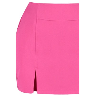 Fuchsia Double Slit Super Mini Woven Short юбка Twoss20SR0364