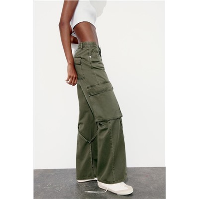 JEANS TRF CARGO TIRO MEDIO
