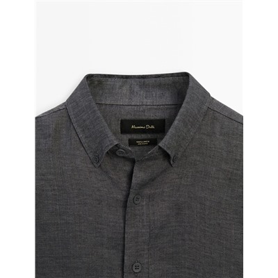 Camisa 100% lino regular fit