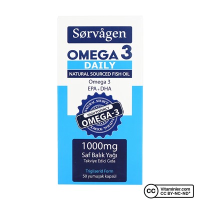 Sorvagen Omega 3 Daily 1000 мг рыбьего жира 50 капсул