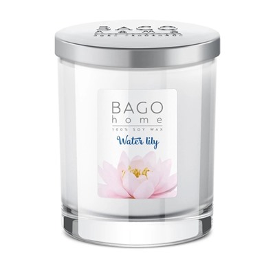 Водяная лилия BAGO home ароматическая свеча 132 г