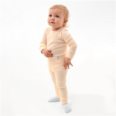 Комплект боди детских MINAKU: Basic Line BABY, цвет молочный/кремовый, рост 80-86