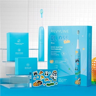 Электрическая зубная щетка Revyline RL 055 Голубая
