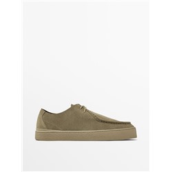 Zapato bordón serraje