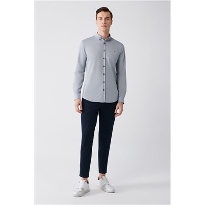 Indigo Easy -To -Iroding Button Rush