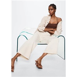 Jeans culotte tiro medio -  Mujer | MANGO OUTLET España