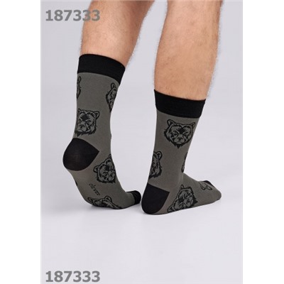 CLEVER Носки муж.К3421 23Ф хл+эл