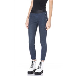 Vaquero de tiro alto skinny fit Luzien Cozy - Azul