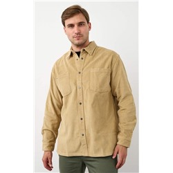 Рубашка вельвет F221-0470 l.beige