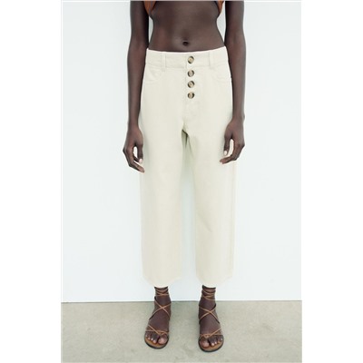 JEANS Z1975 CULOTTE TIRO ALTO BOTONES VISTA