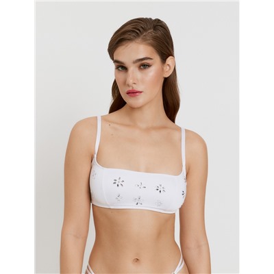 Бюстгальтер Bralette жен. Miuccia белый