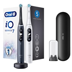 Набор из двух электрических зубных щеток Oral-B iO Series 7 DUO Black Onyx, White Alabaster